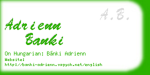 adrienn banki business card